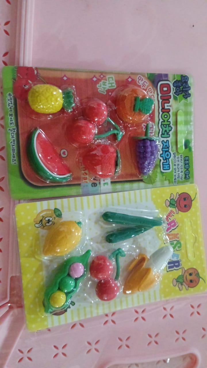 3D Mix Design Fancy & Colorful Erasers – Cute Novelty Eraser Set for Kids & School Prize (1 Set) Your Brand