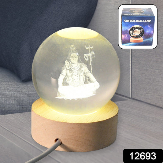 3D Crystal Ball lamps for Bedroom 3D Lamps for Home Decoration 3D Crystal Ball Night Light Gifts for Women Gifts for Men Room Decor Items for Bedroom for Friend and Family (1 Pc) Your Brand