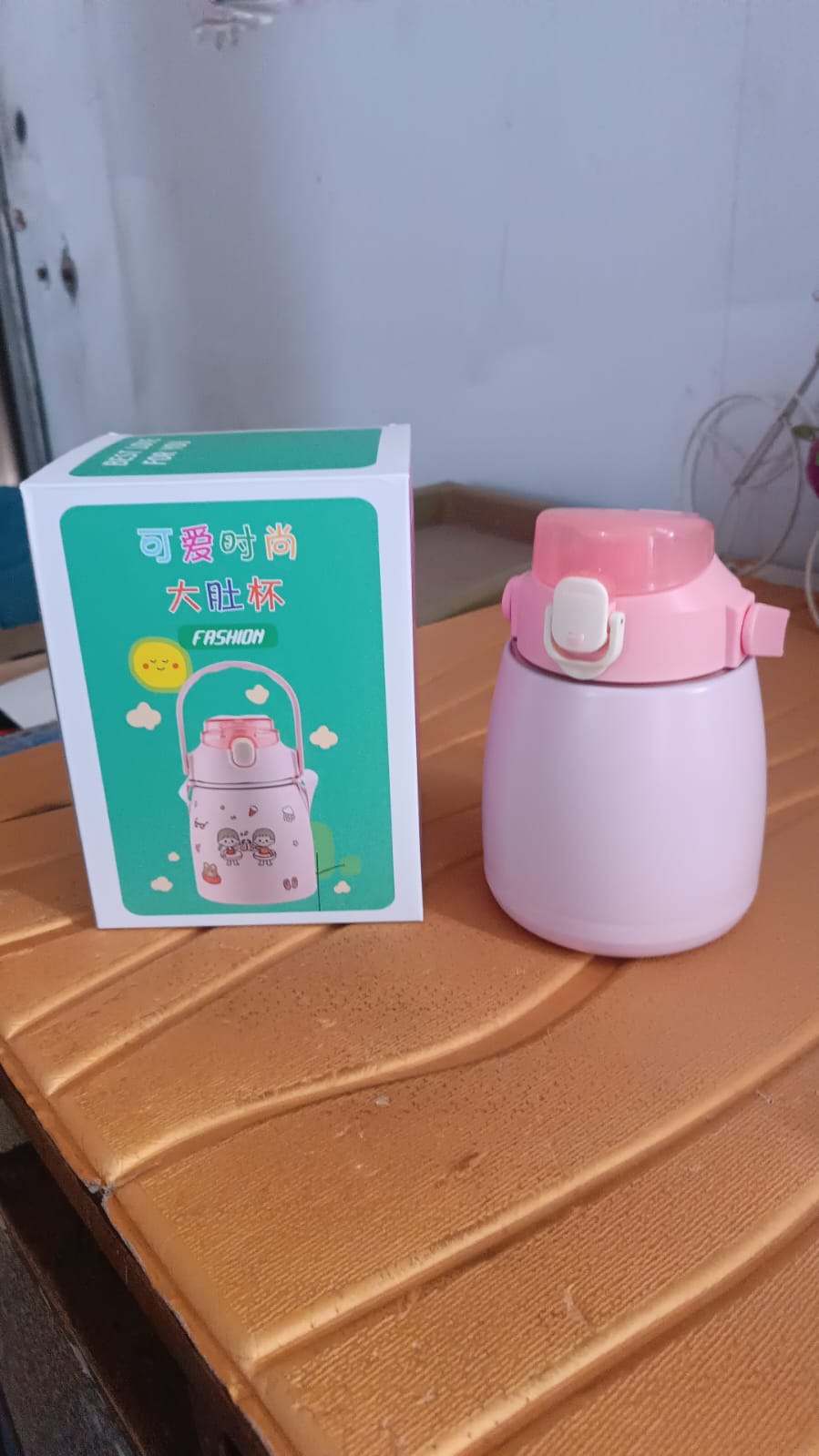 Stainless Steel Vacuum Insulated Water Bottle with Handle & Sticker (700 ML) Your Brand