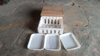 Plastic 3 Layer Wall-Mounted Food Organizer Rack (1 Set) Your Brand