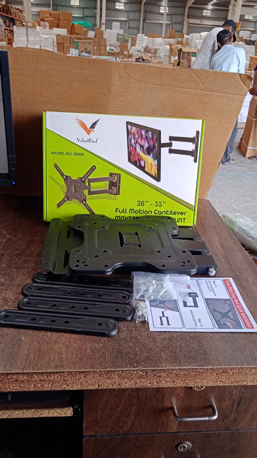 Heavy Duty 26–55 Inch Full Motion Cantilever Wall Mount Bracket Your Brand