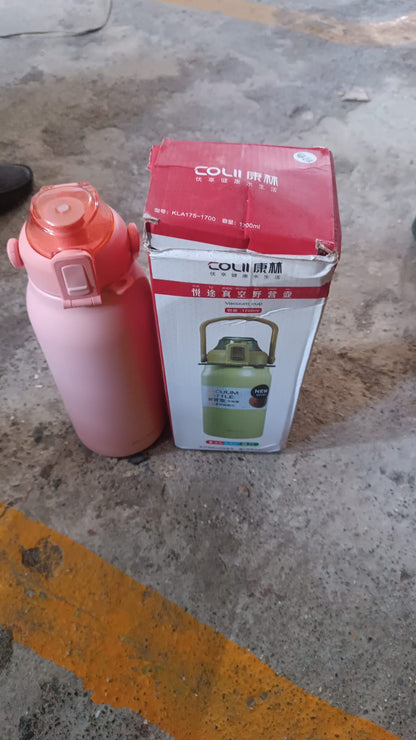 Stainless Steel Vacuum Water Bottle (1700 ML Approx) Your Brand