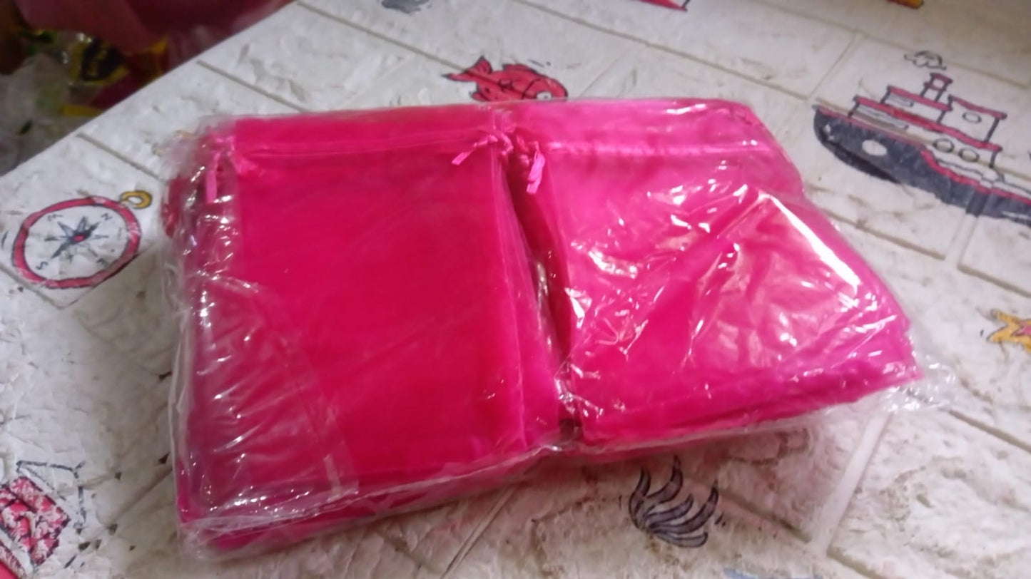 Organza Gift Bags Small Mesh Bags Drawstring Gift Bags Christmas Drawstring Organza Gift Bags, Wedding Party Festival Gift Bags (100 Pcs Set) Your Brand