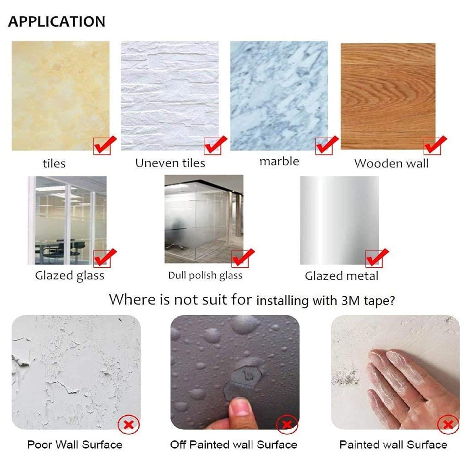 Durable adhesive screw wall hook suitable for various surfaces including tiles, glass, and wood