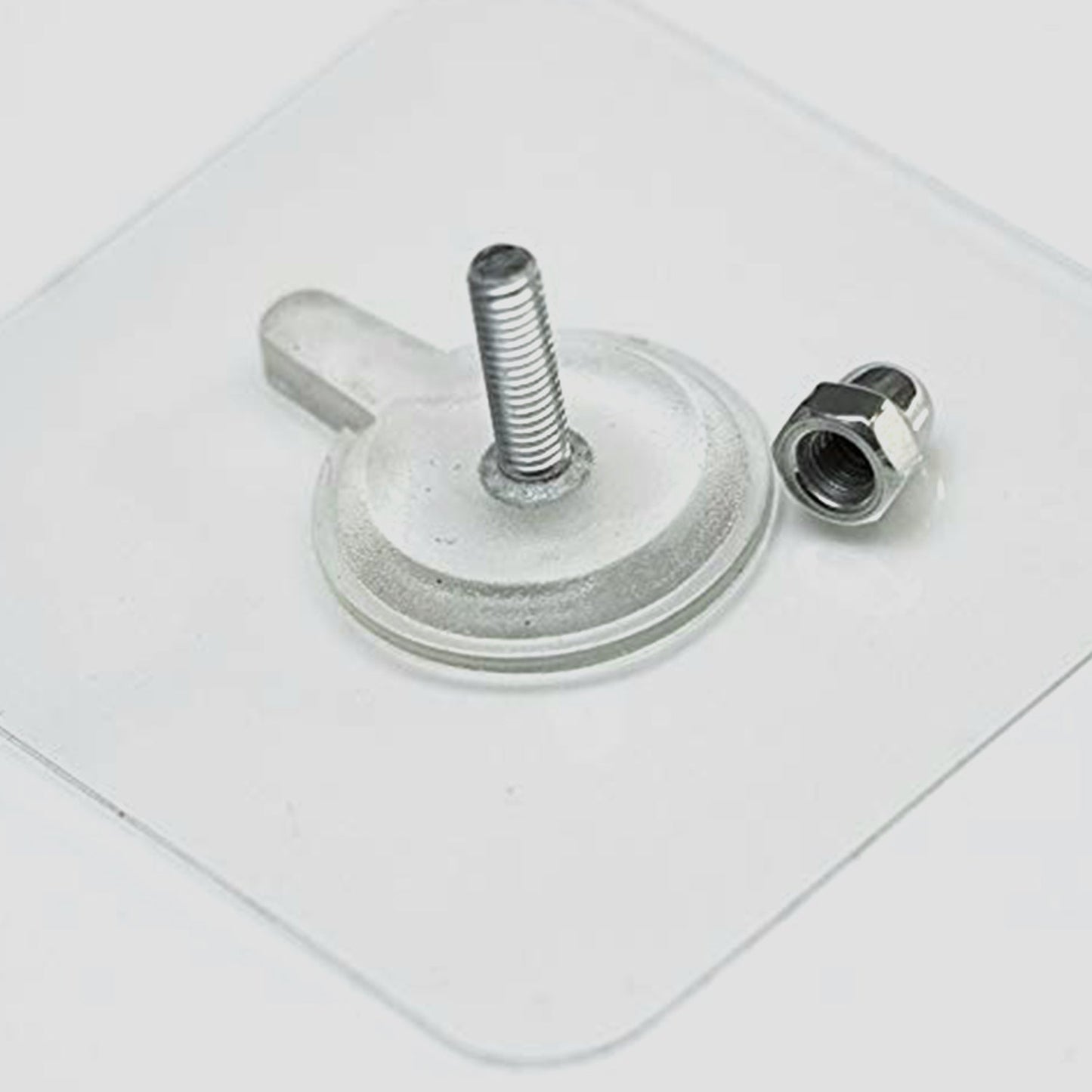 Your Brand Adhesive Screw Wall Hook with a Clear Base for Easy Installation and Strong Support
