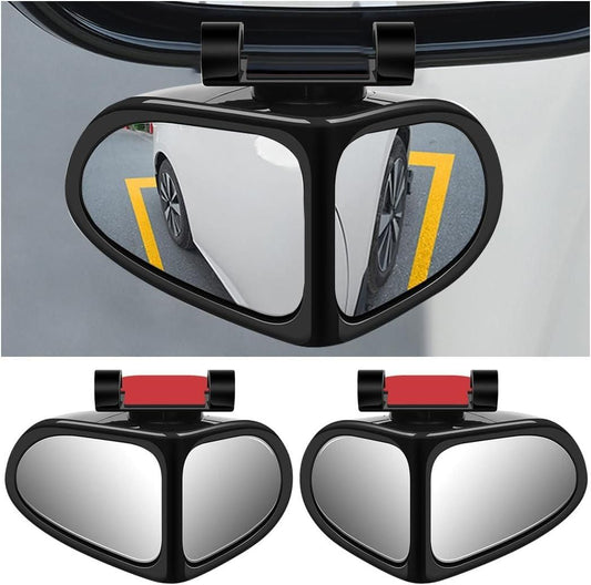 Adjustable car auxiliary rearview mirror for enhanced visibility and safety while driving