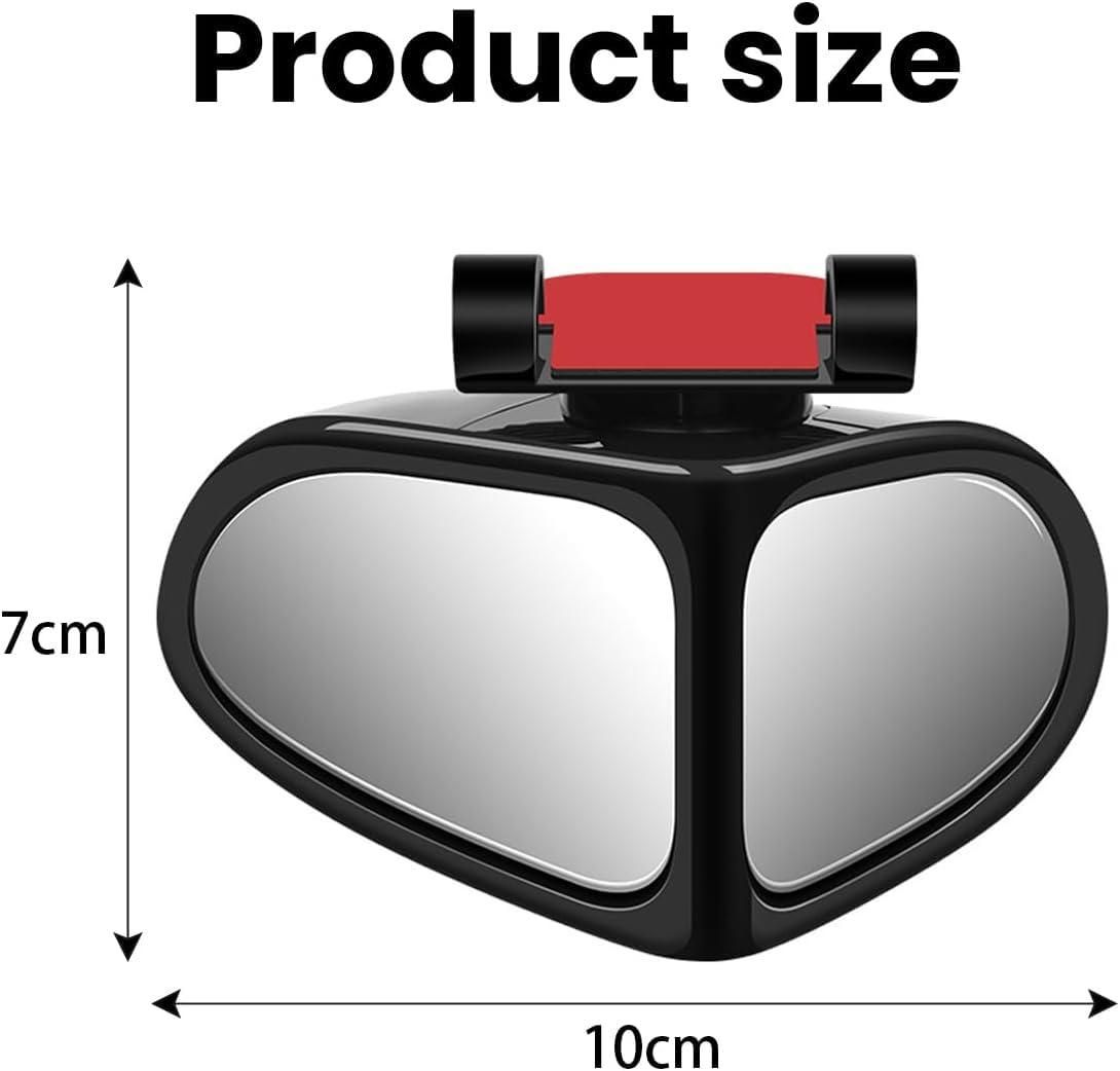 Adjustable car auxiliary rearview mirror with compact design for better visibility and safety