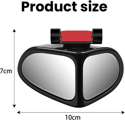 Adjustable car auxiliary rearview mirror with compact design for better visibility and safety