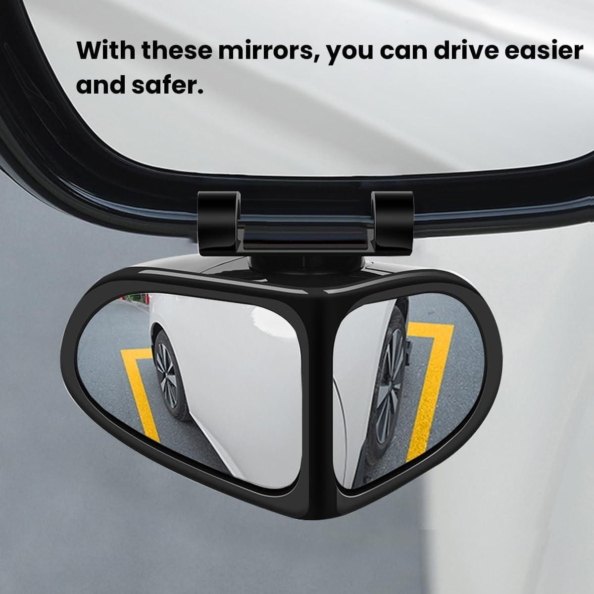 Adjustable car auxiliary rearview mirror for improved visibility and safer driving