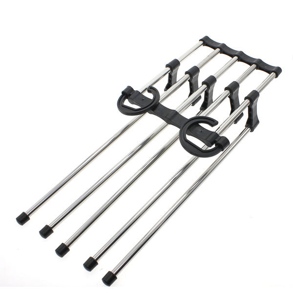 Your Brand adjustable trouser hanger organizer with sturdy design for efficient clothing storage