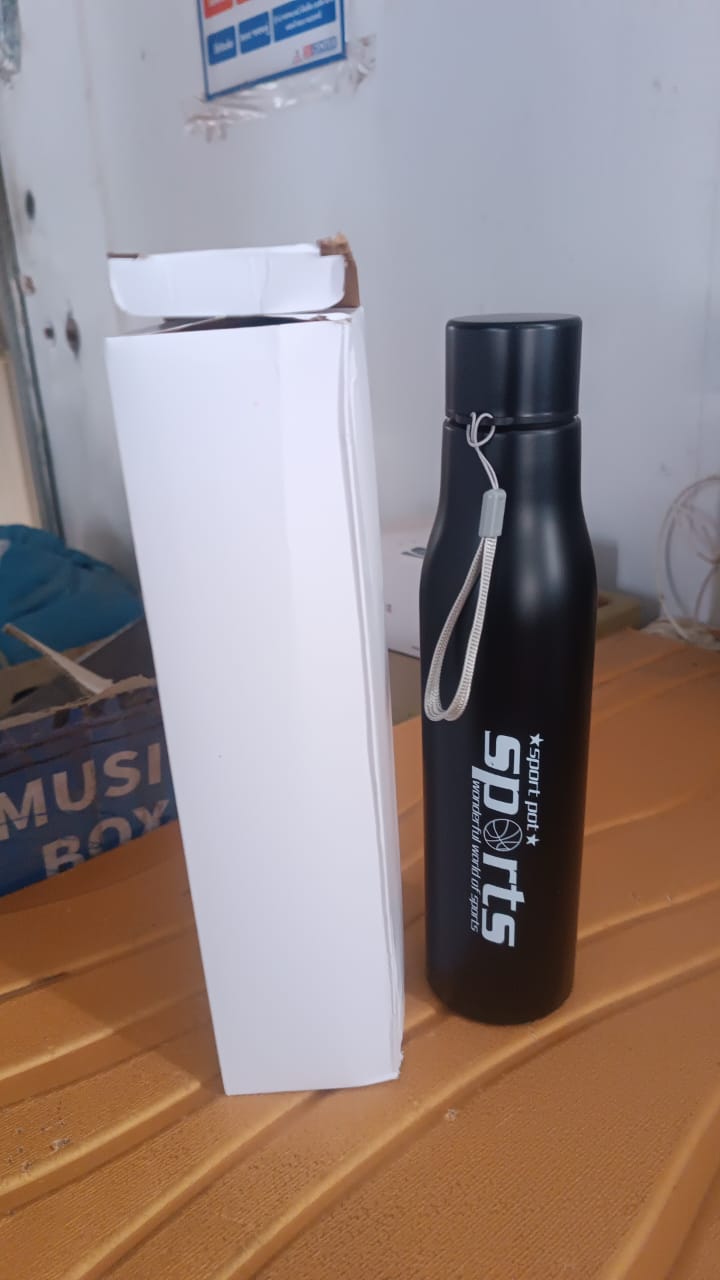 Premium Stainless Steel Water Bottle Approx 1000ML (1 Pc) Your Brand