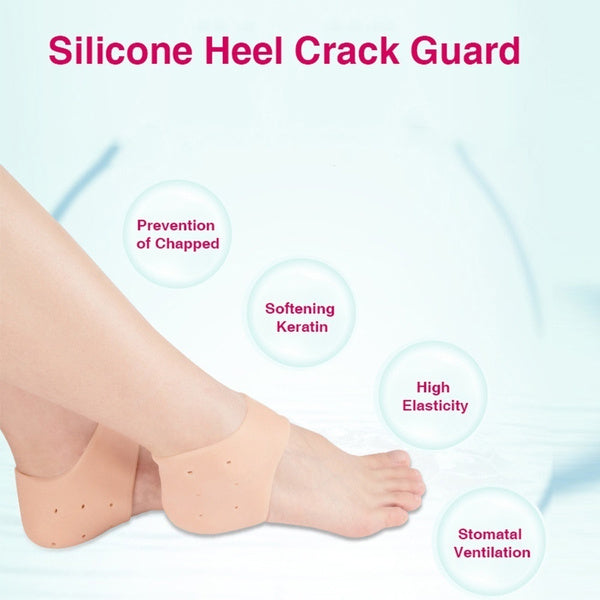 Your Brand Anti Crack Silicone Heel Protectors for prevention of chapped heels and softening keratin