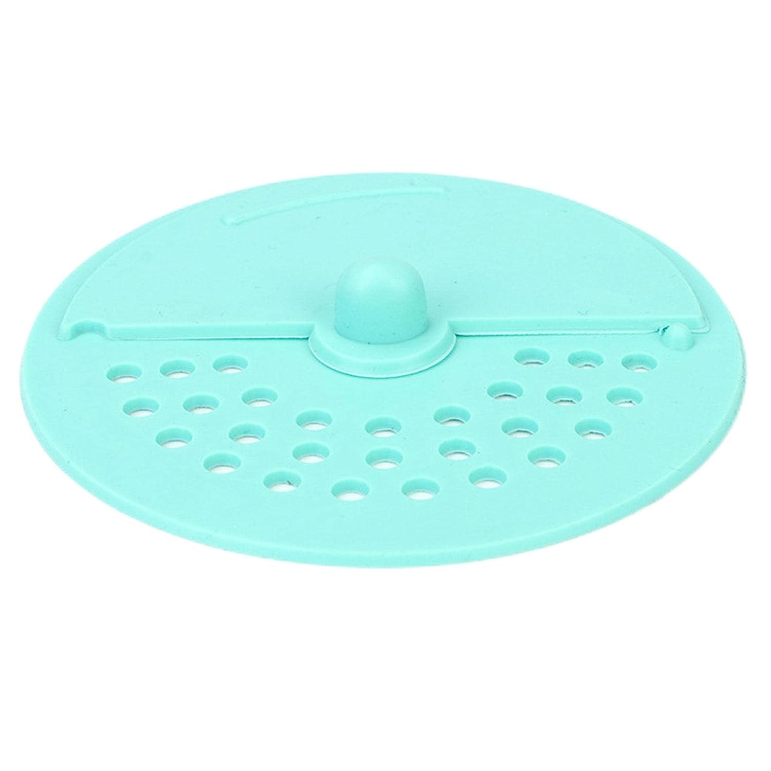 Your Brand anti-odor round drain cover in light blue color for effective odor prevention