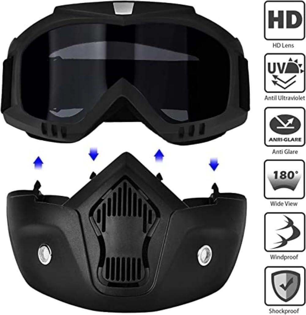 Anti scratch UV protective goggle mask with HD lens and wide view for outdoor activities