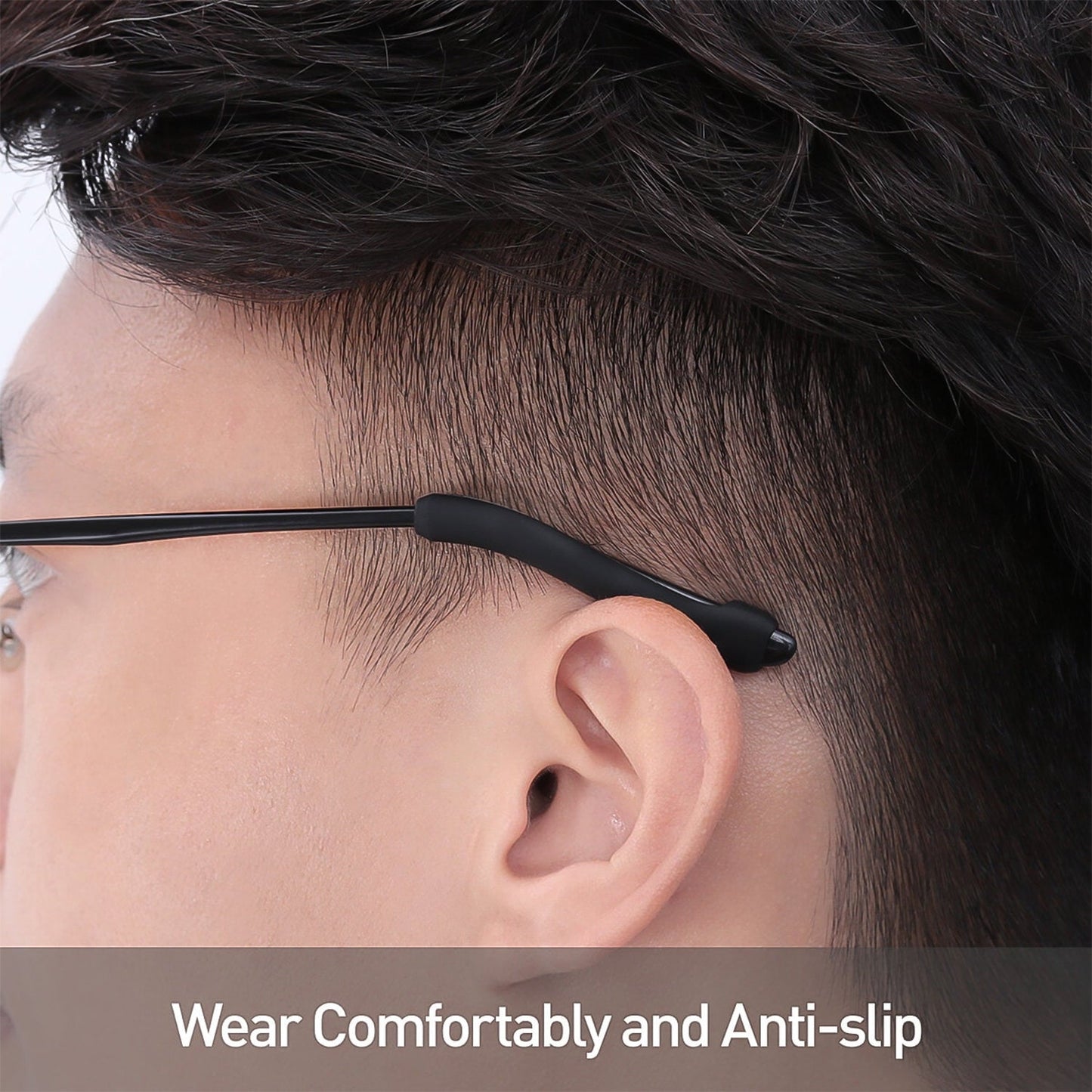 Your Brand anti slip ear hooks for glasses providing comfortable wear and secure fit