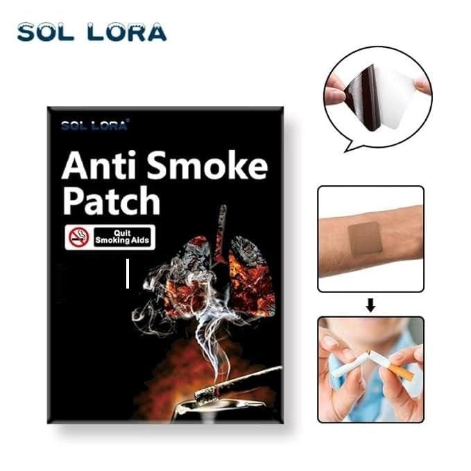 SOL LORA Anti Smoke Patches for Quitting Smoking with Easy Application and Effective Support