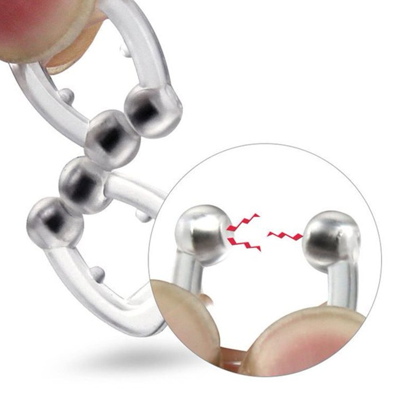Anti snore magnetic nose clip designed for effective snoring relief during sleep