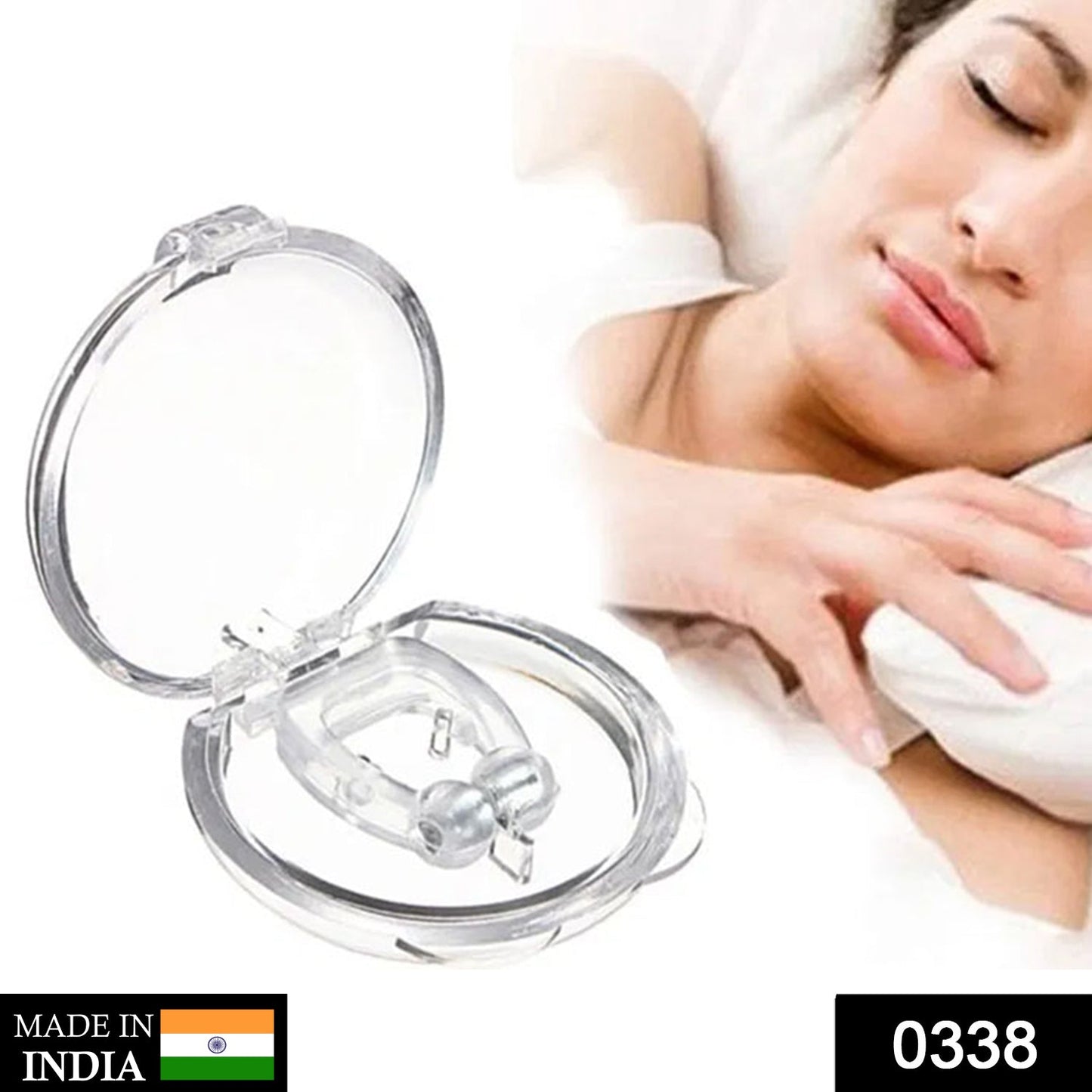 Your Brand Anti Snoring Nose Clip with Travel Case for Comfortable Sleep Solutions