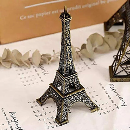 Antique Eiffel Tower statue in detailed design, perfect for home decor enthusiasts