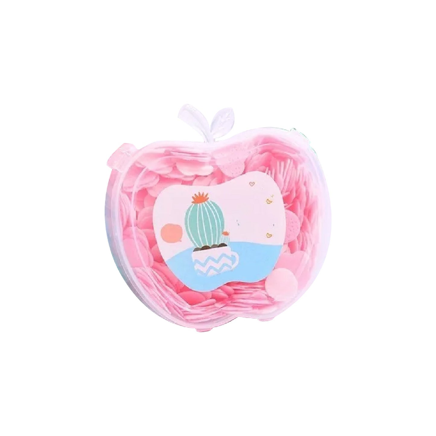 Apple scented paper soap in a cute apple-shaped pouch for refreshing hand hygiene on the go