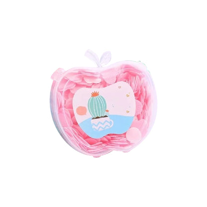 Apple scented paper soap in a cute apple-shaped pouch for refreshing hand hygiene on the go