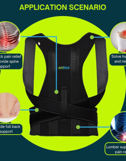 breathable back support brace designed for spine support and pain relief