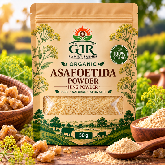 Organic Asafoetida Powder - Pure Flavor for Authentic Cooking | THE GIR FARMER