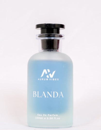 Blanda male fragrance 100ml in frosted glass bottle with black cap by The Gir Farmer