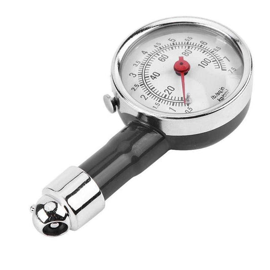 Professional auto tire pressure gauge with clear dial for accurate tire pressure readings