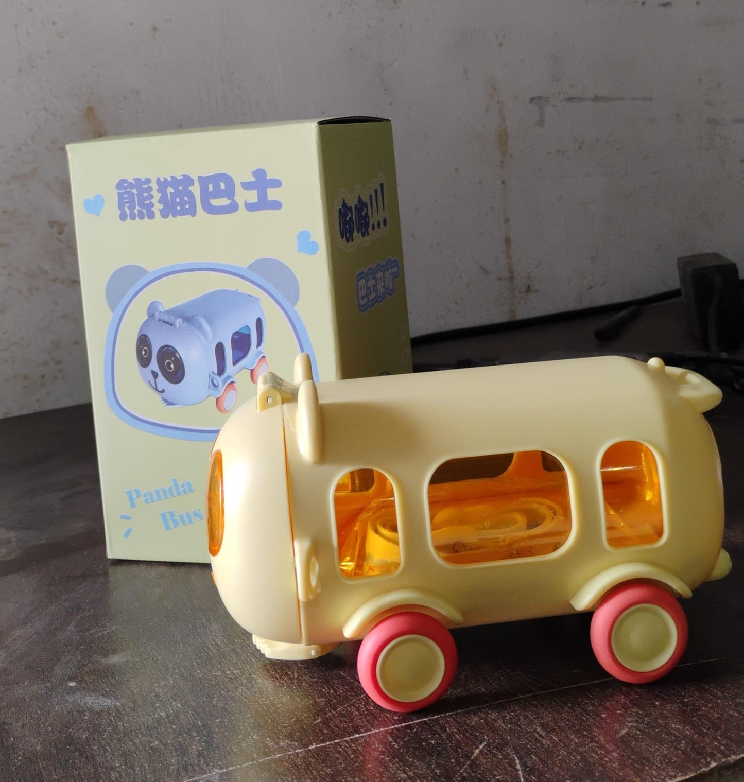 Bus Shape Water Bottle for Kids with Strap (500 ML Approx / Mix Color / 1 Pc) Your Brand