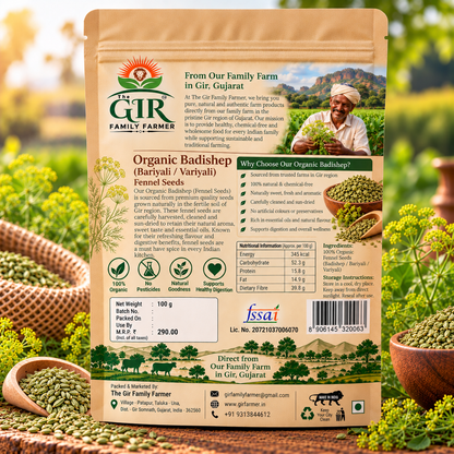 Organic Variyali (Saunf) – Fennel Seeds