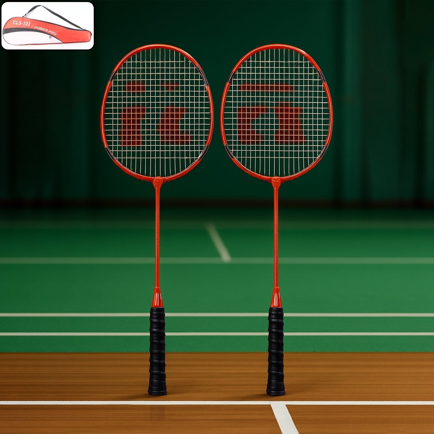 2 Pc Lightweight Kids Badminton Racket Set with Carry Bag Your Brand