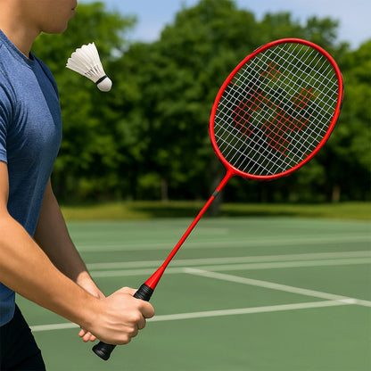 2 Pc Lightweight Kids Badminton Racket Set with Carry Bag Your Brand