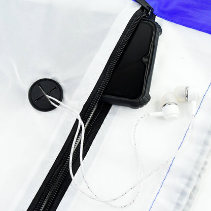 Drawstring Gym Bag with Zipper Pocket and Earphone Port (38x33 cm / 1 Pc) Your Brand
