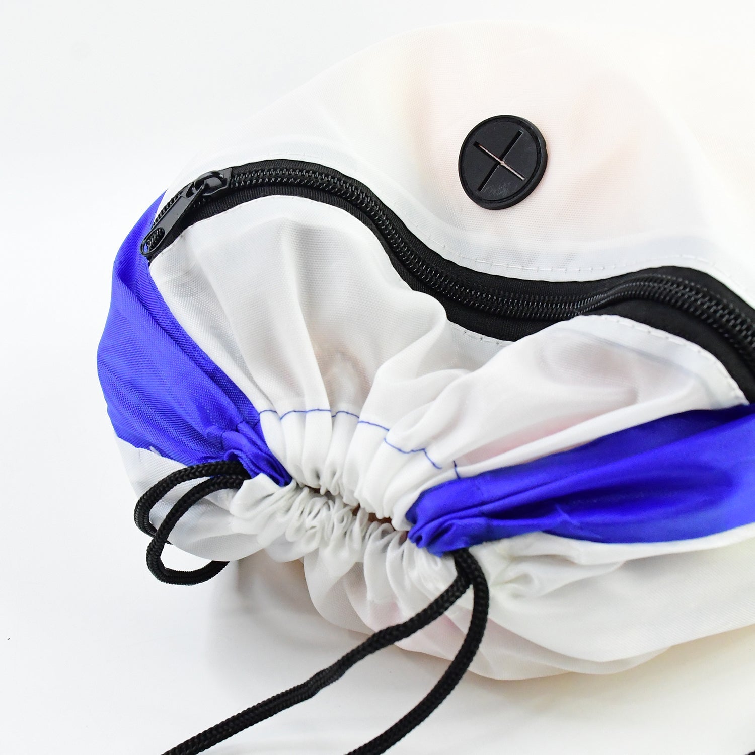 Drawstring Gym Bag with Zipper Pocket and Earphone Port (38x33 cm / 1 Pc) Your Brand