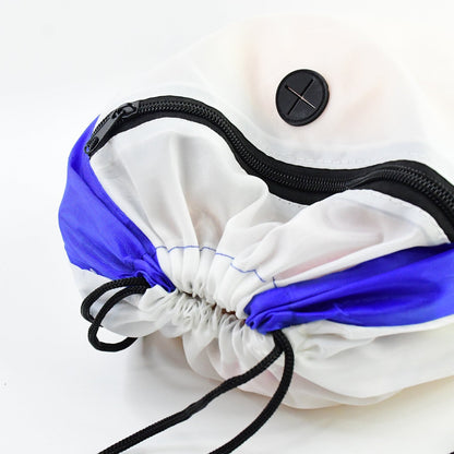 Drawstring Gym Bag with Zipper Pocket and Earphone Port (38x33 cm / 1 Pc) Your Brand