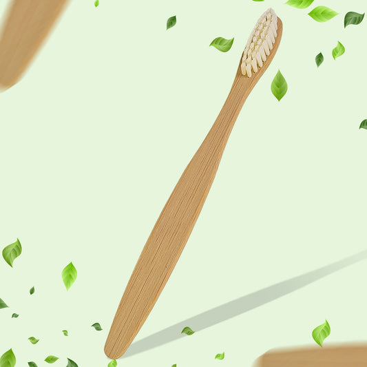 Bamboo toothbrush with ultra soft bristles for gentle and effective dental care