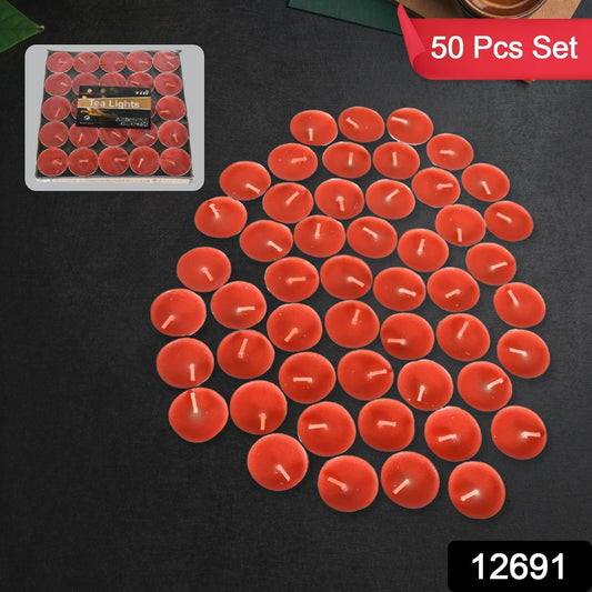 Tealight Candles Set, Smokeless Candles, Tealight Diwali Candles for Diwali, Home Decor, Decoration, Party, Festivals for Mood Dinners Parities Home Decoration Wedding Candle, Diwali (50 Pcs set) Your Brand