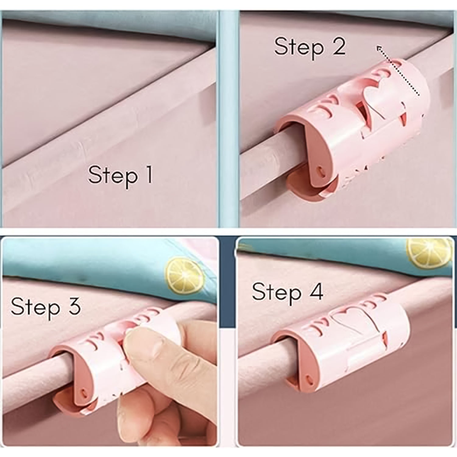 Step-by-step guide for using bed sheet clips to secure sheets on your mattress