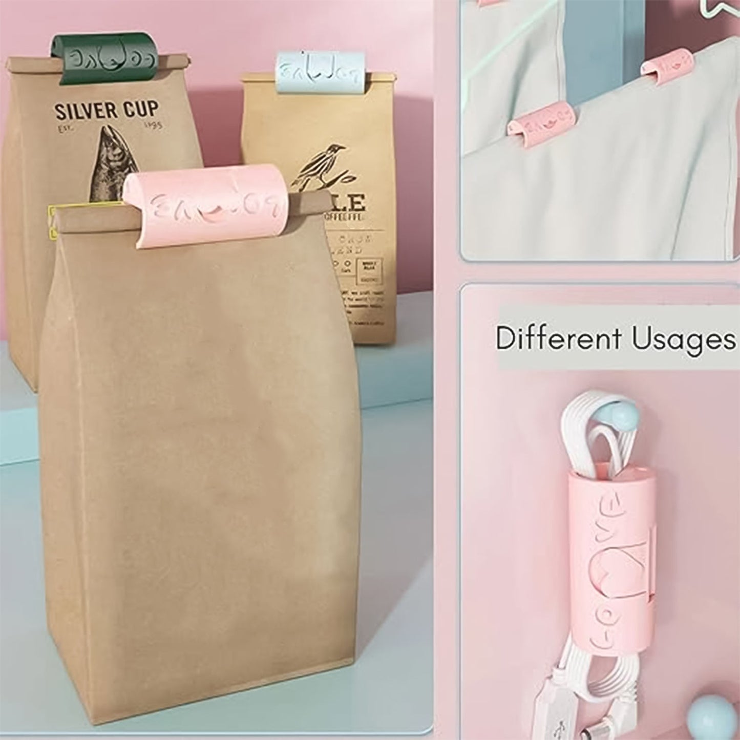 Colorful bed sheet clips for securing sheets, ideal for a tidy and organized bed setup