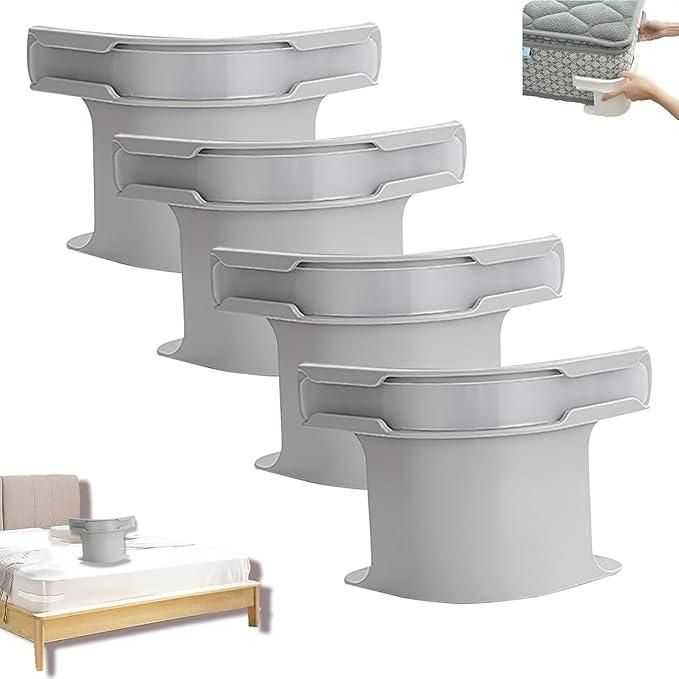 The Gir Farmer bed sheet grippers for corners set of four gray clips to secure mattress sheets