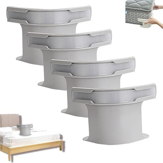 The Gir Farmer bed sheet grippers for corners set of four gray clips to secure mattress sheets