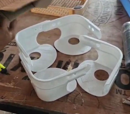 White bed sheet grippers for corners by The Gir Farmer designed to secure bedsheets firmly
