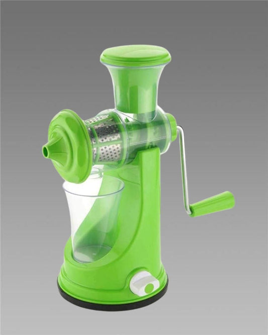 The Gir Farmer green manual juicer with handle and glass cup best hand juicer for healthy drinks