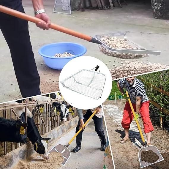 Durable metal shovel ideal for soil lifting, perfect for gardening and farming tasks as the best shovel for soil lifting