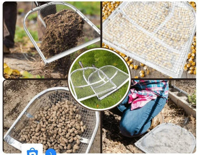Best shovel for soil lifting, featuring durable mesh design for efficient digging and sifting of soil and debris
