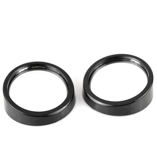 The Gir Farmer black round blind spot mirror for car with curved reflective surface set of two