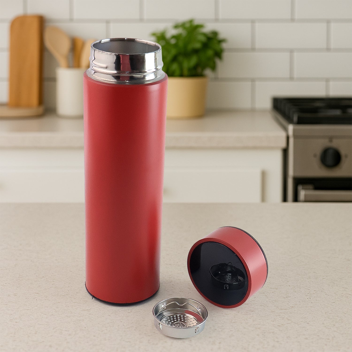 Red Vacuum Insulated Water Bottle (1 Pc / 500ML) Your Brand
