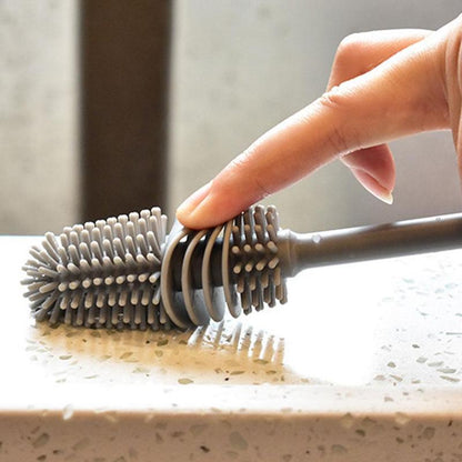 Gir Farmer bottle cleaning brush with flexible bristles for effective cleaning of all bottle types