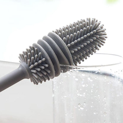 Gir Farmer bottle cleaning brush designed to effectively clean bottles with flexible bristles